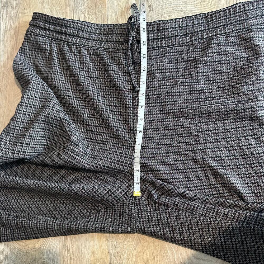 Banana Republic Straight Mid Rise Pull on Pant Multi Houndstooth XXL - Picture 12 of 13